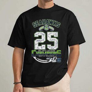 Seattle Seahawks 2025 NFC West Division Champions Commemorative T Shirt  81